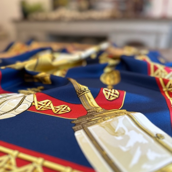 SOLD Authentic Hermes Scarf - Feux De Route - Picture 9 of 12